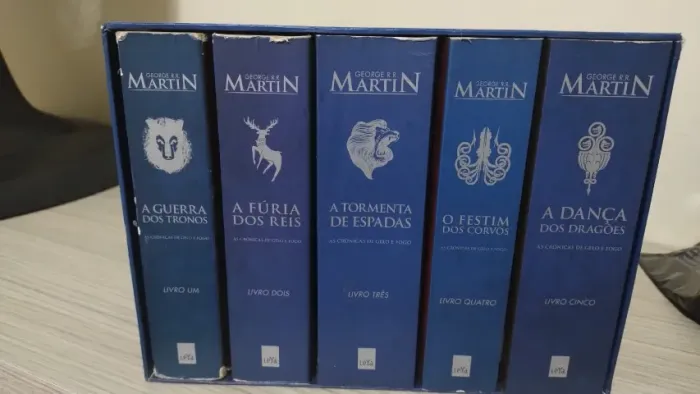 Box Livros As Crônicas de Gelo e Fogo