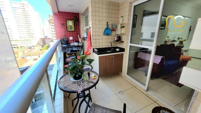 Apartamento com 2 dormitórios à venda, 66 m² por R$ 470.000,00 - Aviação - Praia Grande/SP