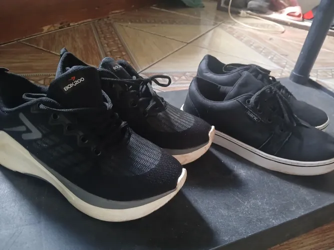 2 tenis tamanho 39 e outro tamanho 38