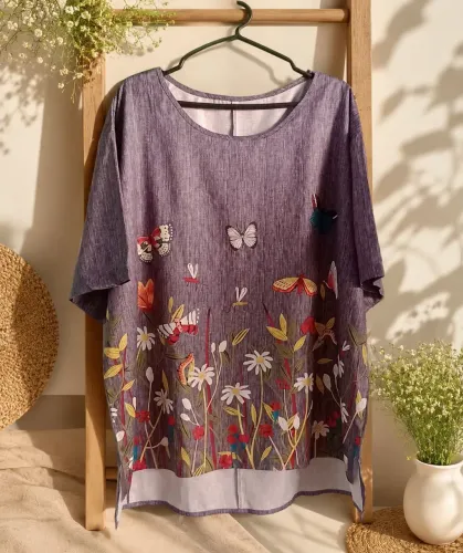 Blusa Plus Size Floral