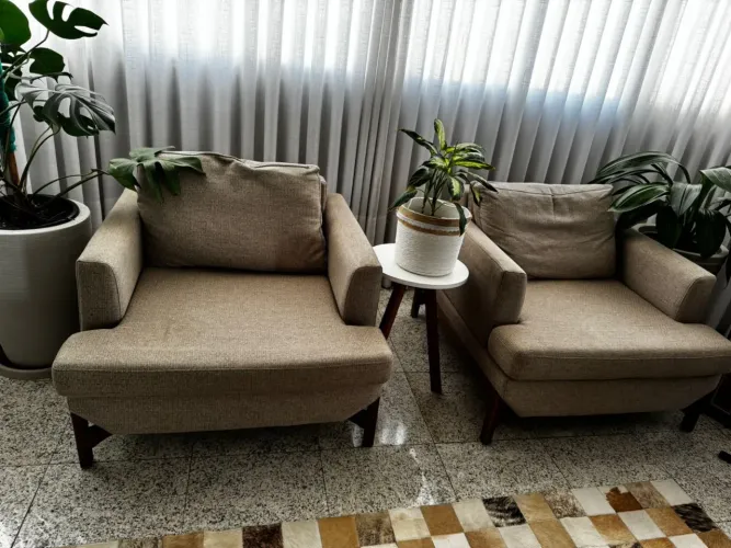 Poltrona de linho