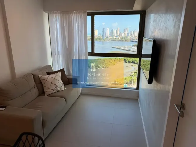 Apartamento Mobiliado para Aluguel Anual no Parque do Cais 1 Quarto | R$ 4.500/mês