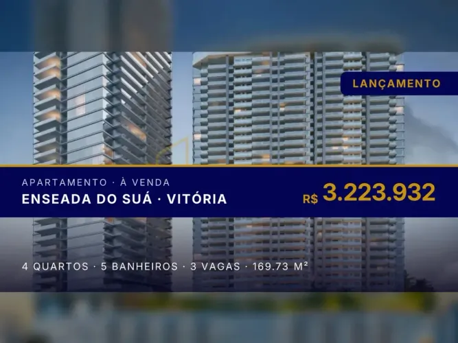 Enseada do Suá: Apartamento Moderno com Lazer de Resort e Vista Deslumbrante!