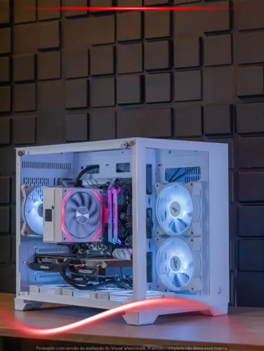 Desktop Gamer R5 5600X, RX 6600 XT, 16GB RAM, 500GB SSD, Gabinete Pichau HX300