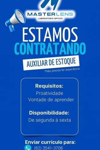 Auxiliar de estoque!