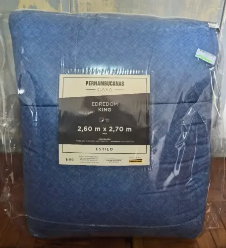 Edredom king size - Dupla face - NOVO