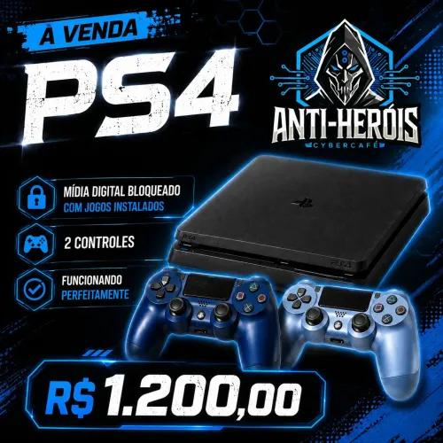 PS4 MÍDEIA DIGITAL BLOQUEADO COM JOGOS