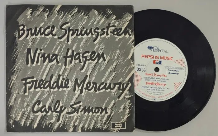 Vinil compacto Bruce Springsteen Nina Hagen Freddie Mercury e Carly Simon