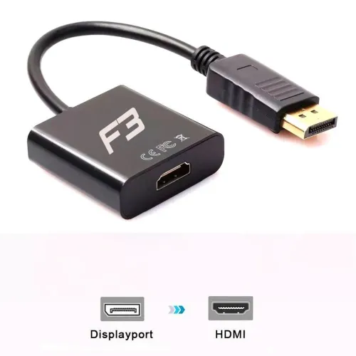 Cabo adaptador displayport para hdmi conversor