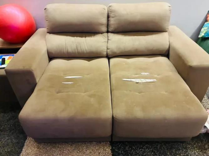 Sofá 3 lugares retrátil 