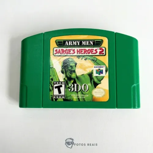 JOGO ARMY MEN SARGE'S HEROES 2 SEMINOVO - N64