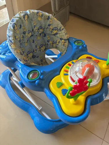 Andador Infantil Musical Jumbo Azul com Painel de Atividades