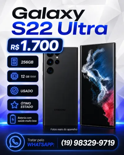 Smartphone Samsung Galaxy S22 Ultra.