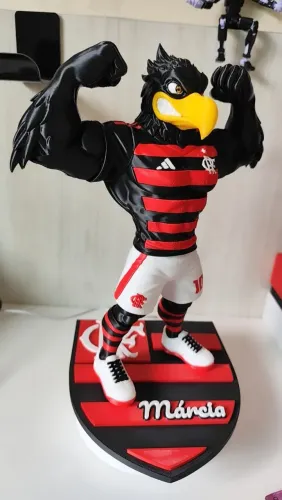 Mascote Urubu do Flamengo impresso em 3D!!!