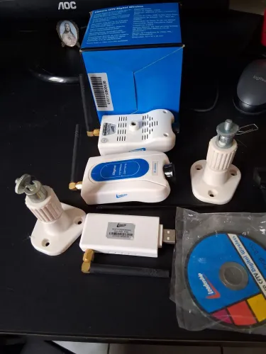 Kit segurança 2 câmeras sistema antigo