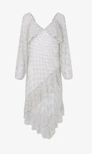 Vestido poá branco e preto M Renner