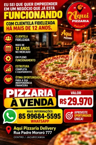 ? Pizzaria à venda: oportunidade de empreender!