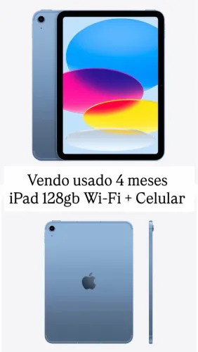 iPad azul Wi-Fi + celular