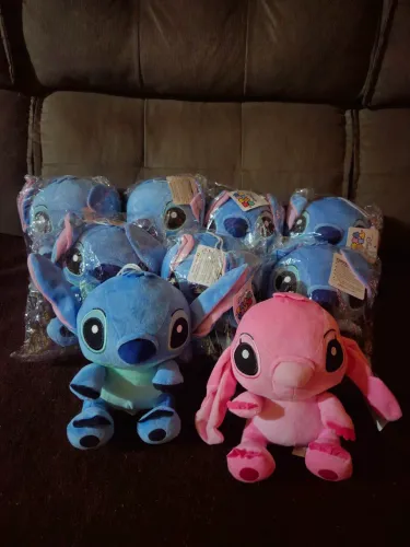 Stitch e Angel de pelúcia