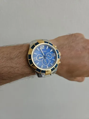 Relógio Technos Masculino, original, modelo cronógrafo robusto, imponente em bom estado