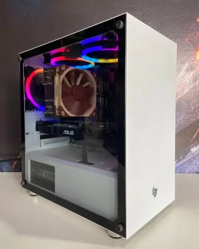 PC Gamer I5 9400F, RX 580 8GB, 16GB RAM, SSD 480GB, B360, Gabinete Pichau Branco