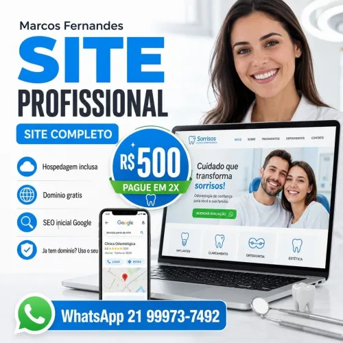Site para Dentista e Clínica Odontológica | R$ 500