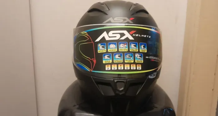 Capacete ASX City preto fosco TAM 58.