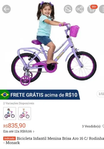 Bicicleta infantil