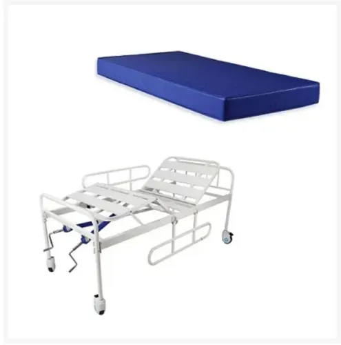 CAMA MANUAL DE 2 MANIVELAS COM COLCHÃO ( LOCAÇÃO)