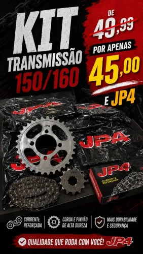 KIT TRANSMISSÃO FAN/TITAN 150/160