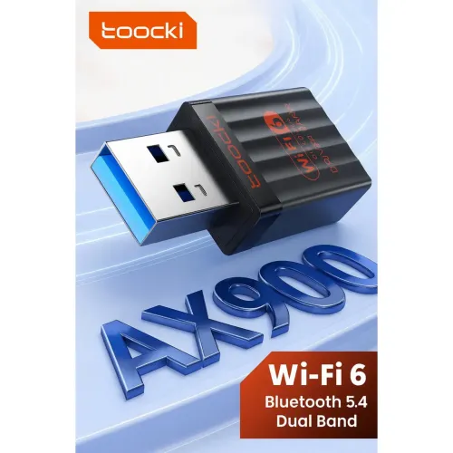 Adaptador 2 Em 1 Wifi 6 + Bluetooth 5.4 2,4g | 5ghz 900mbps