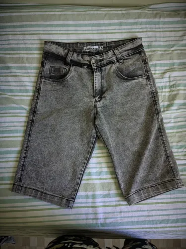 Bermuda Jeans Preta