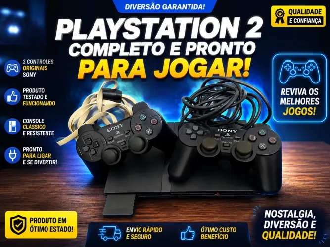 PLAY STATION 2 COM ALGUNSJOGOS 