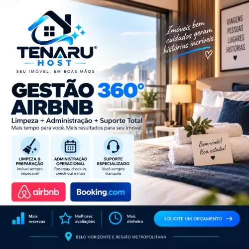 GESTÃO 360° AIRBNB | LIMPEZA + ADMINISTRAÇÃO + SUPORTE TOTAL