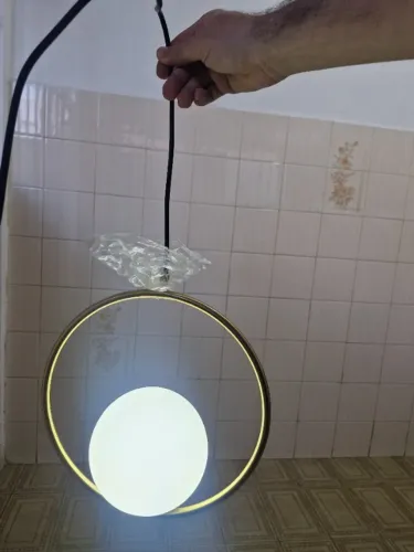 Lustre luminária pendente Globo - Bocal G9