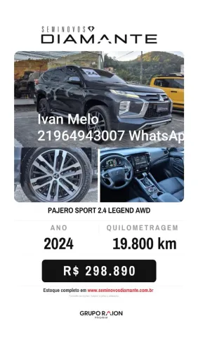 Mitsubishi Pajero Sport Legend 2.4 4X4 Diesel Aut. 2024