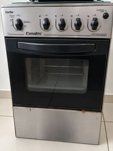 Fogão de Aço inox funcionando perfeitamente 
