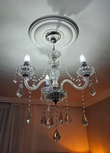 Lustre pendente 3 braços 