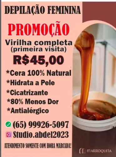 Depilação feminina 80% Menos dor