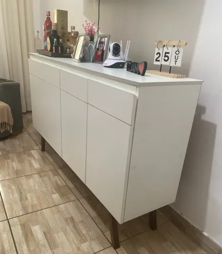 Buffet Aparador 4 portas branco!  100% MDF