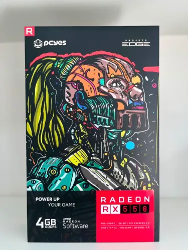 Placa de vídeo RX 550 4gb DDR5 - Entrega grátis!