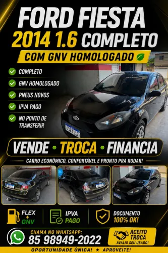 Ford Fiesta Sedan SE 1.6 8V Flex 4P 2014