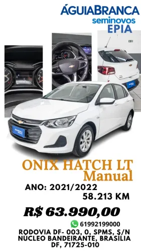 Chevrolet Onix Hatch LT 1.0 12V Flex Mec. 4P 2022