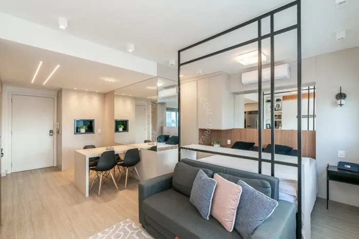 Apartamento mobiliado para alugar no Jardim Europa com 1 quarto (suíte)
