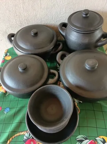 Kit Jogo de Panelas Artesanais