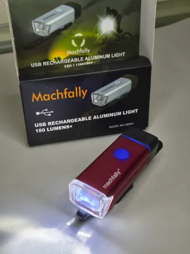 Lanterna Farol Para Bicicleta Sinalizador Para Bike Vermelha Recarregável - Pronta Entrega