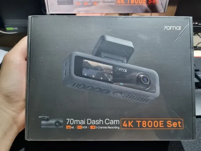 Câmera Veicular 4k Hdr 3 Canais 70mai T800e-1 Gps