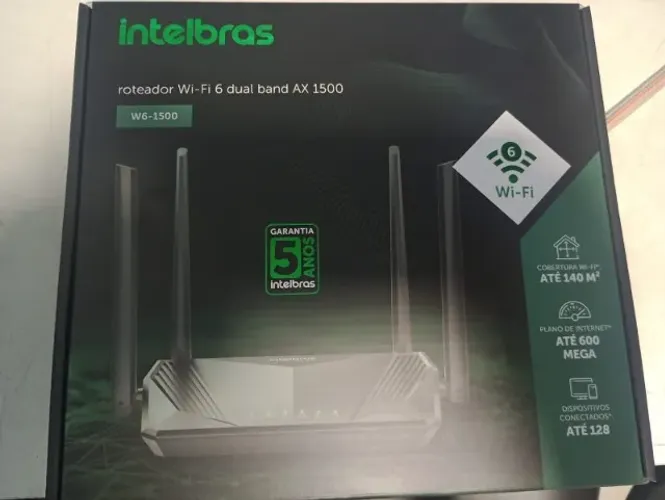 Roteador wi-fi 6 intelbras novo