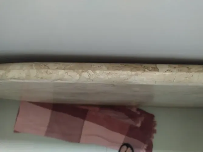Tampo mesa Jantar Mármore Travertino ( Bege Bahia ) 1,60x0,90