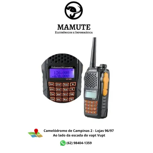 Radio Ht Walk Talk Dual Band Uhf Vhf Fm Baofeng Uv-6r 7w